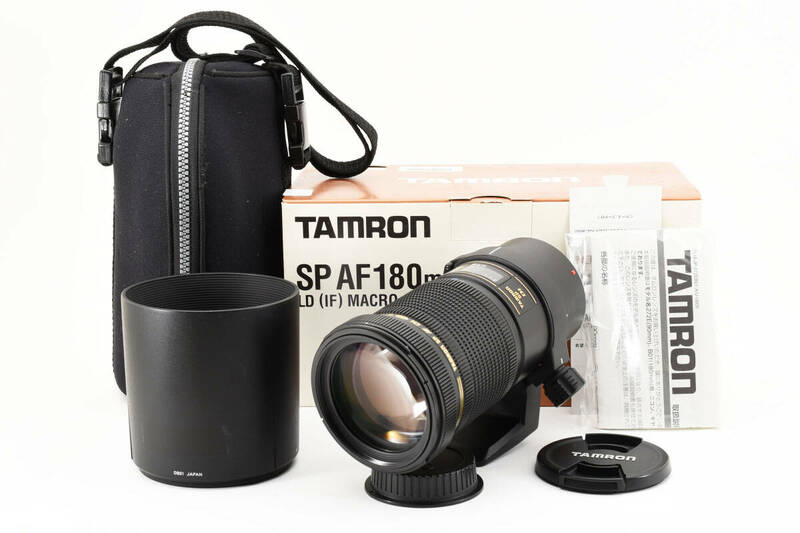 元箱ケース付 TAMRON タムロン SP AF180mm F3.5 Di MACRO Canon キヤノン 単焦点マクロレンズ フルサイズ対応 (3891)