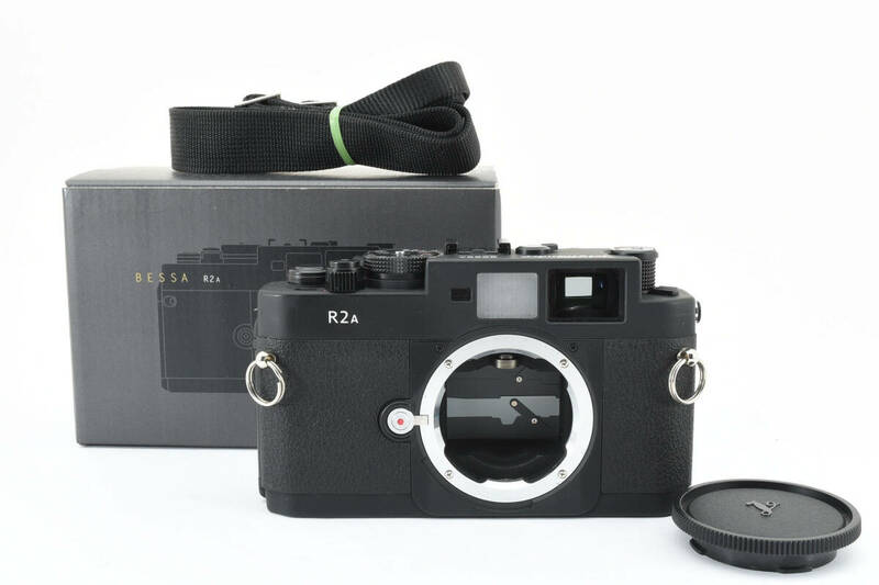 元箱 ストラップ付★極上品★ Voigtlander フォクトレンダー BESSA-R2A Black Rangefinder 35mm Film camera レンジファインダー (3856)