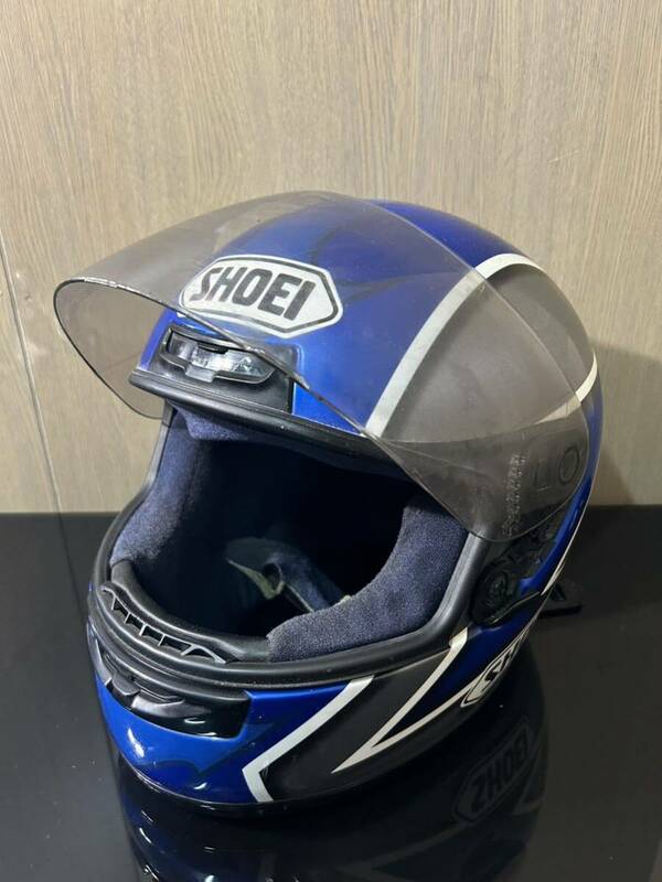 ★34 SHOEI ショウエイ RFD グラフィックカラー ヘルメット Mサイズ(57-58cm) 青系 ブルー系 グレー系