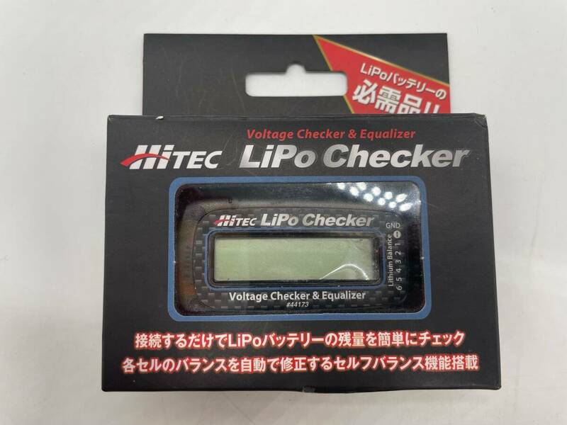 S4922◆ Hitec ハイテック Lipo Checker リポチェッカー バッテリー チェッカー 電動ガン 電動ラジコン RCカー 残量確認