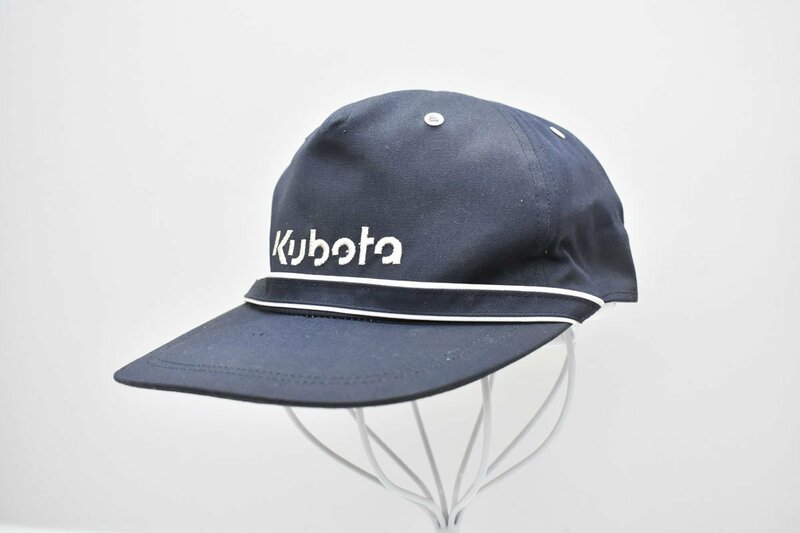 Kubota 帽子 頭囲 56cm～62cm ネイビー[クボタ][キャップ][紺][非売品][企業物][レトロ]