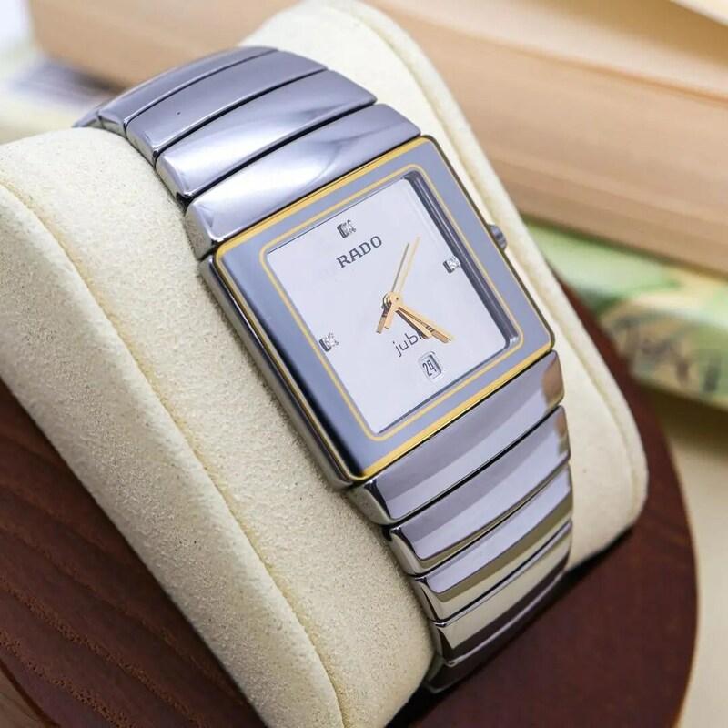 《美品》RADO jubile 腕時計 シルバー 3Pダイヤ レディース レアc
