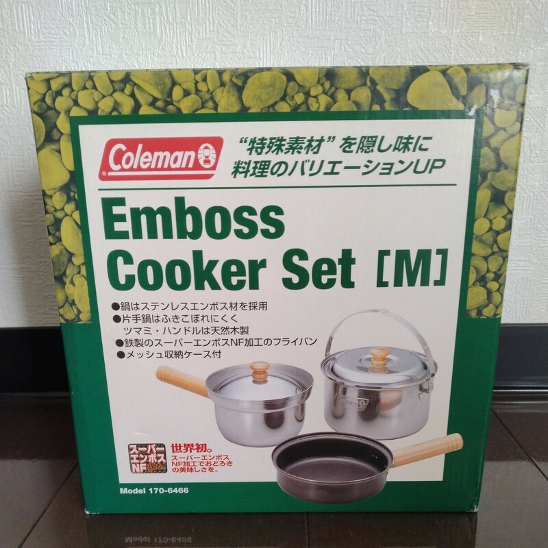 未使用品　アウトドア キャンプ Coleman コールマン　Emboss Cooker Set　[M] Features
