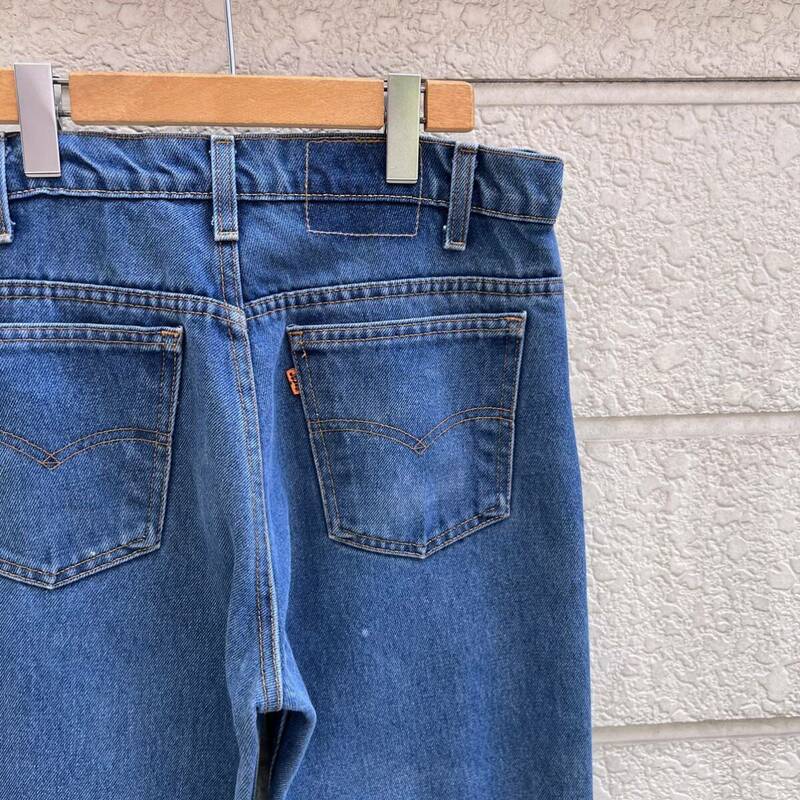 80s USA製 Levi's デニムパンツ ジーンズ オレンジタブ テーパード リーバイス アメリカ製 古着 vintage ヴィンテージ 32 カットオフ