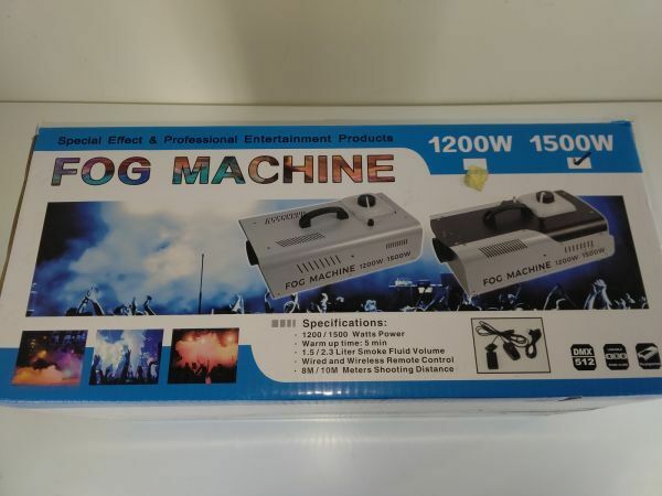 【1円出品】FOG　MACHINE　リモートとワイヤーコントロールとDMX512の結婚式と段階の効果のためのHalloween Fog Machine 1500W