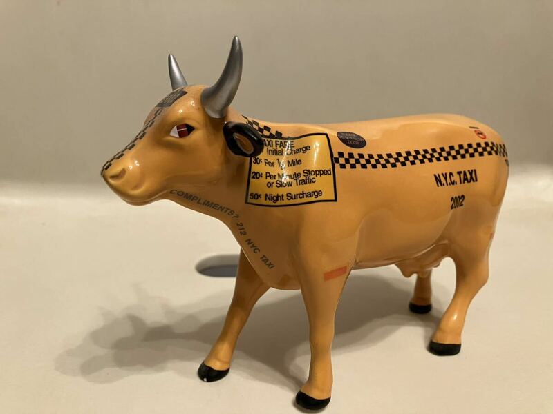 VTG Westland Cow Parade #9160 NYC タクシー ニューヨーク イエロー キャブ カウ 2002 フィギュア LEGO 