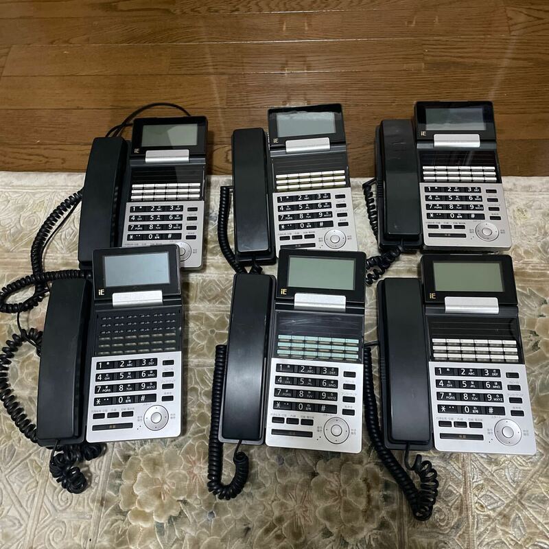 ナカヨ　NYC-18IE-SD(B)2　iE 18ボタン電話機　6台セット　まとめ　ビジネスホン ビジネスフォン