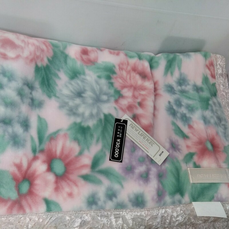 g_t W299 昭和レトロ　アクリル毛布　140cm×200cm NEW LIFE 日本製　タグ付き　寝具