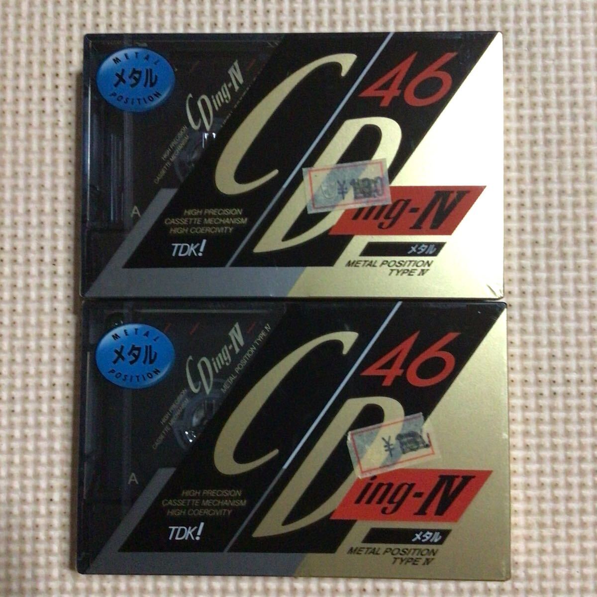 TDK CDingⅣ METAL 46 メタルポジション カセットテープ2本セット【未開封新品】■■