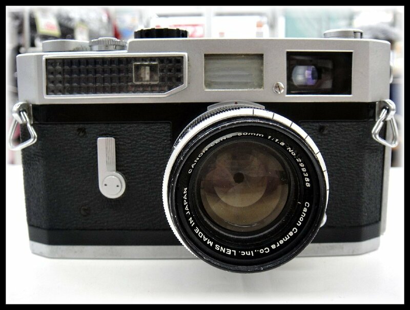 64109S Canon キャノン 35mm フォーカルプレーンシャッター式 フィルム 距離計連動カメラ 7型 (model7) ボディ＋ canon 50mm F1.8 レンズ付