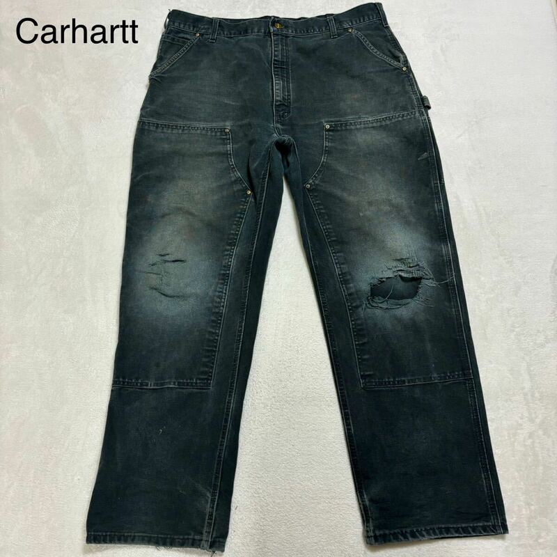 【鬼フェード】Carhartt カーハート ダブルニー USA B01 BLK