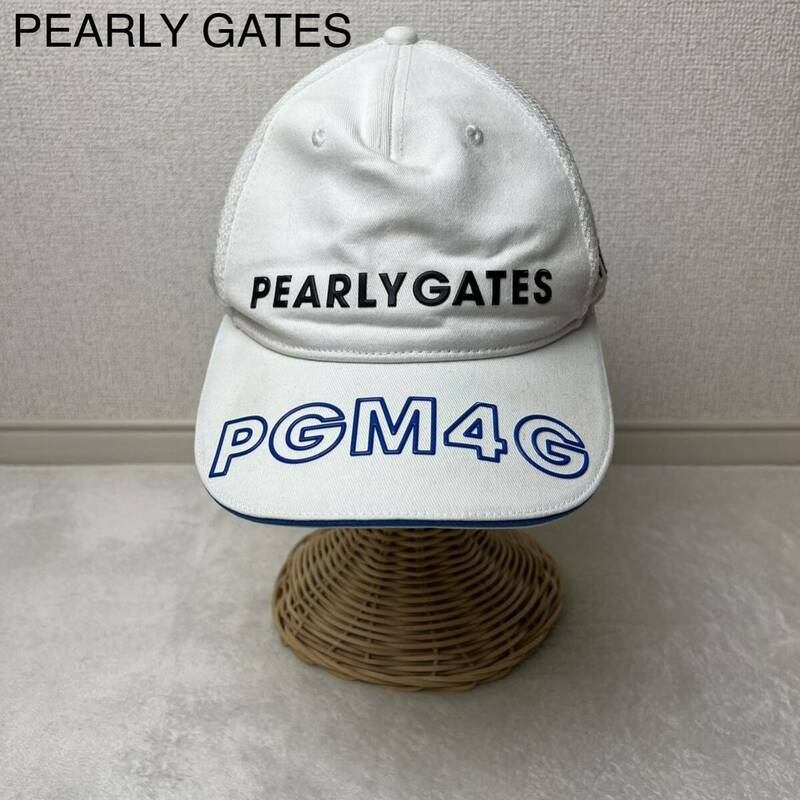 PEARLY GATES パーリーゲイツ メッシュキャップ ゴルフ ホワイト
