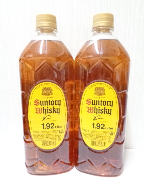 【未開栓】 SUNTORY サントリー ウイスキー 角 ペットボトル 1.92L(1920ml) おまとめ2本