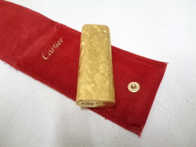 Cartier カルティエ ライター ゴールドカラー 保存袋入り