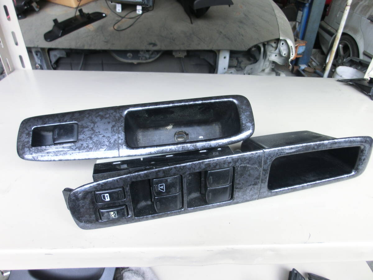 19年 C25 セレナ ライダー 大理石調 フロント パワーウインドウ スイッチ パネル 左右 25401-EN000 1176 EN