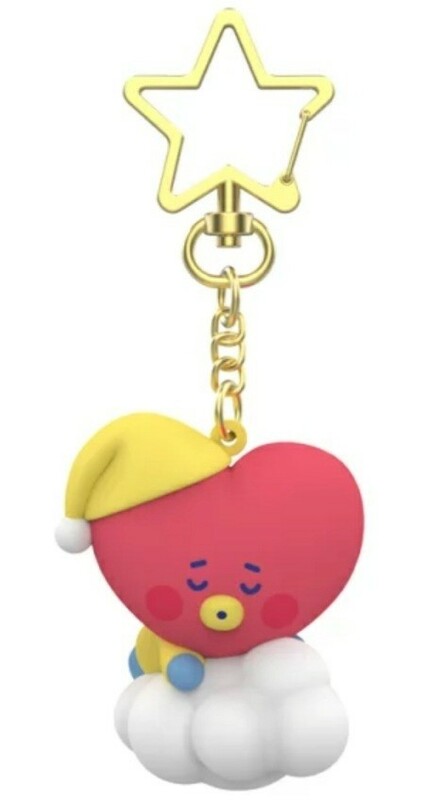 BT21 公式 フィギュアキーリング BTS V ブイ テヒョン テテ キーリング　 アクセサリー (TATA)