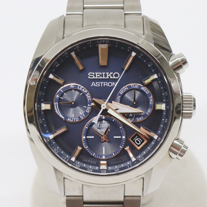  セイコー アストロン 腕時計 SBXC049 5X53-0AJ0 ネイビー ピンクゴールド メンズ オリジン GPSソーラー ソーラー電波 SEIKO ASTRON SOLAR 