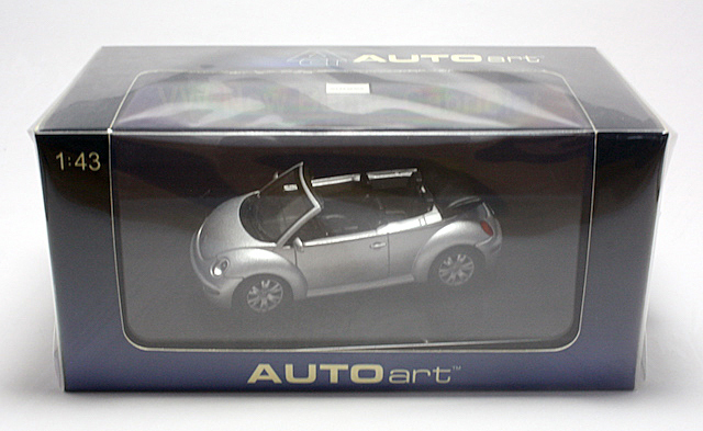 AUTOart 1/43 Volkswagen New Beetle Cabrio ＶＷ ニュービートル カブリオレ (Reflex Silver Metallic) (59758)