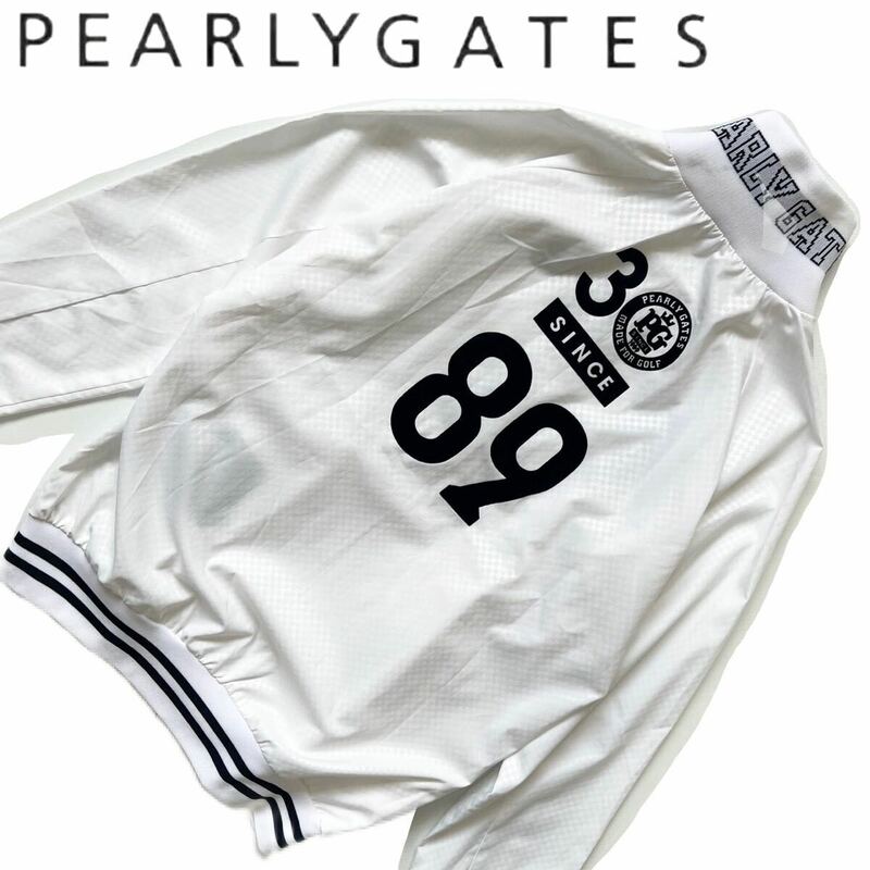 【送料無料】Pearly Gates パーリーゲイツ　ナイロンジャケット　ゴルフ　レディース　GOLF ジップ　0 S ホワイト　白　近年モデル
