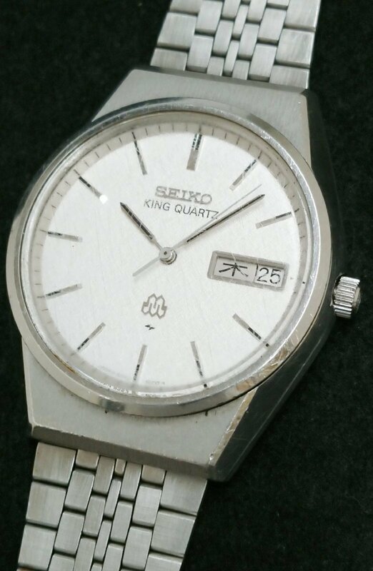 訳あり/不動品★SEIKO/セイコー KING QUARTZ/キングクォーツ ツインクォーツ 9223-8000 デイデイト ウォッチ 腕時計※裏蓋刻印あり USED品