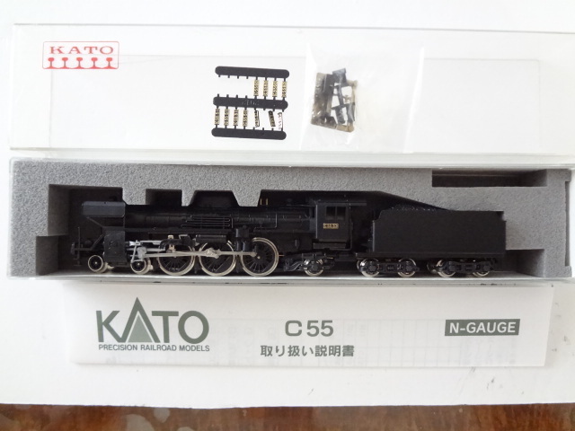 美品★KATO 2012 C55 門鉄デフ付 蒸気機関車 リニューアル版 走行動作確認済み 取説付き 鉄道模型 Nゲージ カトー 送料350円