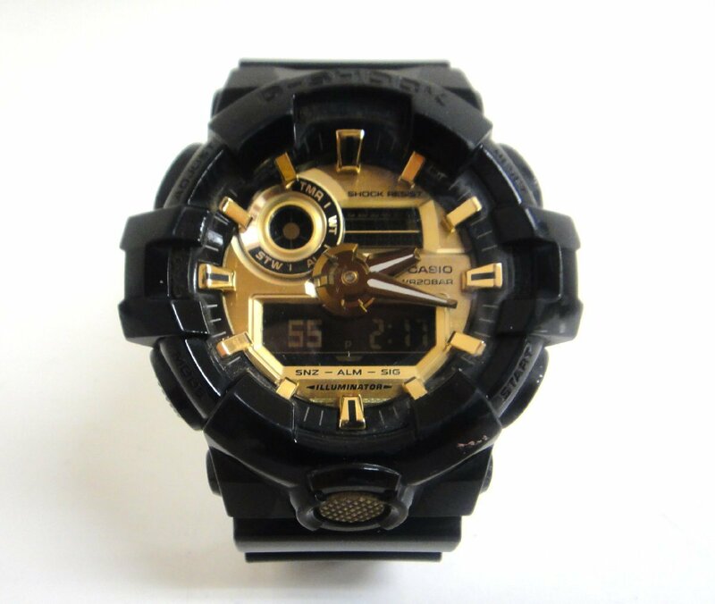 高崎店【中古品】4-55 カシオ CASIO ジーショック Ｇ-shock GA-710GB 腕時計 動作確認済み