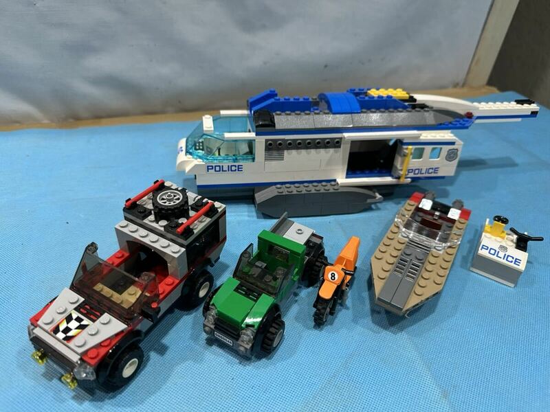 LEGOブロック 大量 まとめ売り セット レゴ バギー 自動車 ヘリコプター バイク ボート など パーツ 現状品 まとめ売り ①