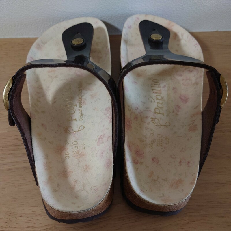 ビルケンシュトック BIRKENSTOCK サンダル23センチ　36　花柄　Used