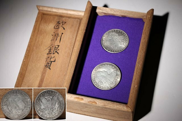 ☆撫子☆欧洲銀貨　アメリカ1797年・アメリカ1886年　(検)リバティコイン モルガン イーグル 硬貨 記念コイン
