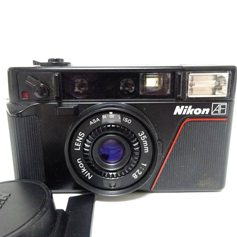 ニコン L35AF フィルムカメラ 35mm 1:2.8 レンズ Nikon 動作未確認 ジャンク品 60サイズ発送 KK-2673105-171-mrrz