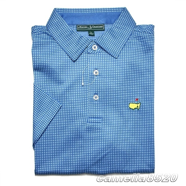 Masters Collection マスターズ コレクション 大会商品 半袖 ポロシャツ ブルー コットン US L サイズ XL 未使用品 AB7390