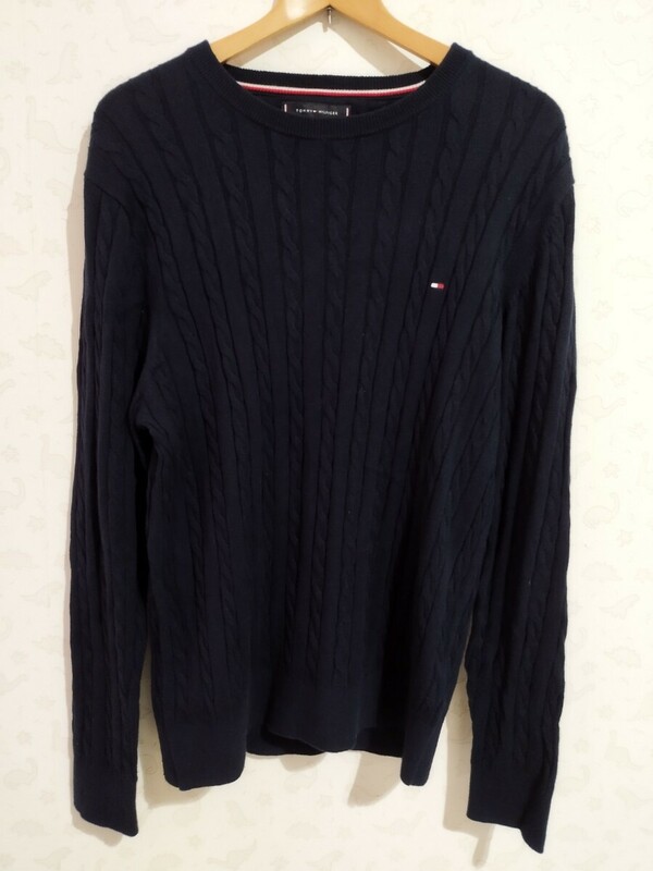 TOMMY HILFIGER　トミーヒルフィガー　TOMMY　トミー　ニットセーター　ニット　セーター　長袖　トップス