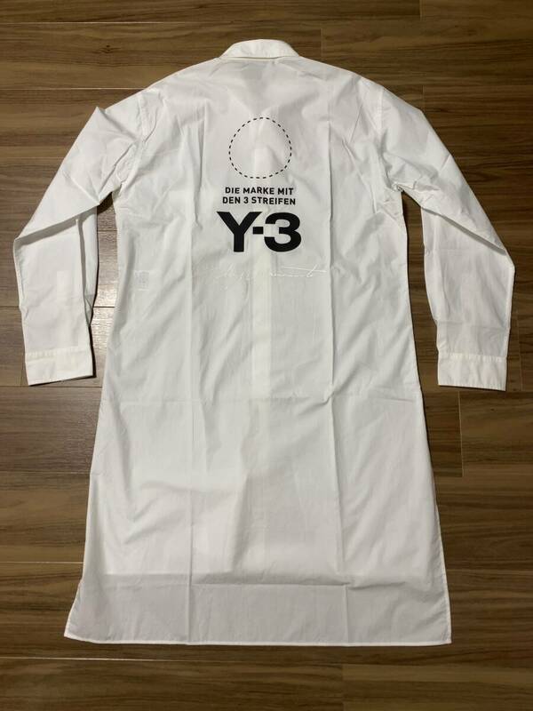 adidas×ヨウジヤマモト　Y-3 ワイスリー　スタッフロング白シャツ