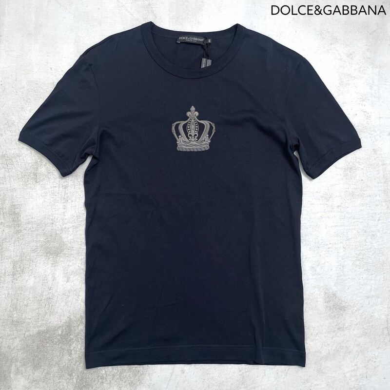 【新品】DOLCE&GABBANA ドルチェアンドガッバーナ 王冠 クラウン カットソー Tシャツ 44 タグ付