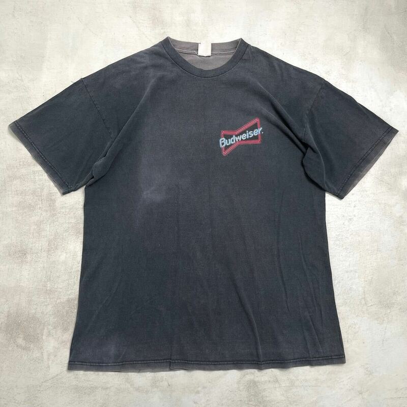 【90s】Budweiser バドワイザー カメレオン 半袖 Tシャツ 両面プリント XL USA製 丸胴
