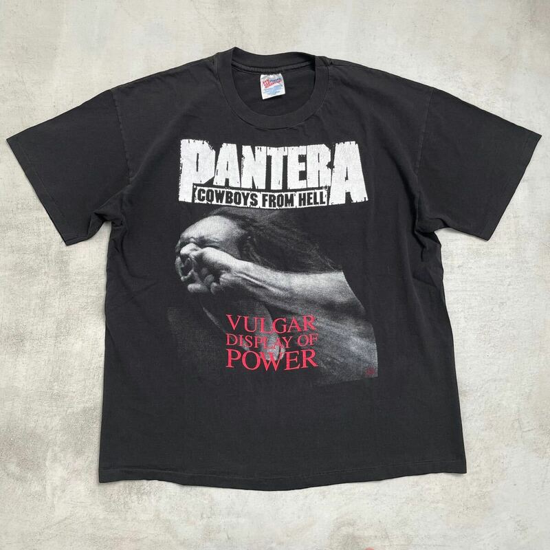 【90s】PANTERA パンテラ 半袖 Tシャツ USA製 ヴィンテージ L Vulgar Display of Power コピーライト