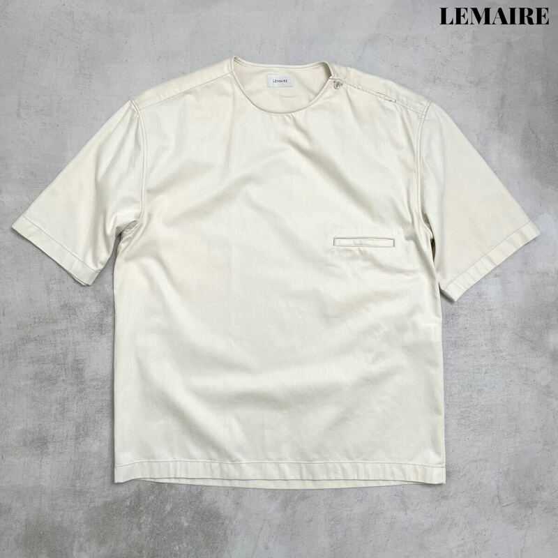 【美品】LEMAIRE ルメール プルオーバー 半袖 シャツ 50 高級
