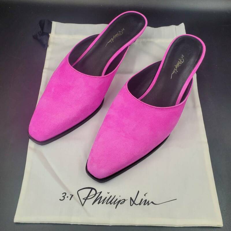 #51 3.1 Phillip Lim フィリップリム フラット ミュール サイズ 39 ピンク PINK サンダル パンプス 本革 靴 アパレル レディース
