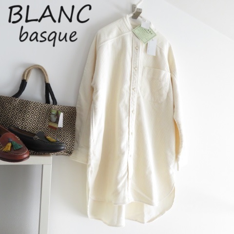 送料込 匿名配送 新品　BLANC basque ブランバスク　パールボタン　シャツワンピース　羽織り　ジャケット　カーディガン　