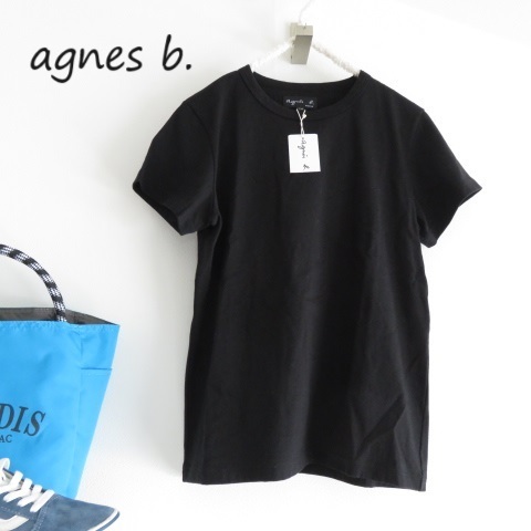 送料込 匿名配送 新品　agnes b. アニエスベー　Tシャツ　黒　サイズT２