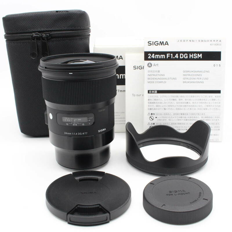 ★極上品★SIGMA 24mm F1.4 DG HSM Lマウント★4766