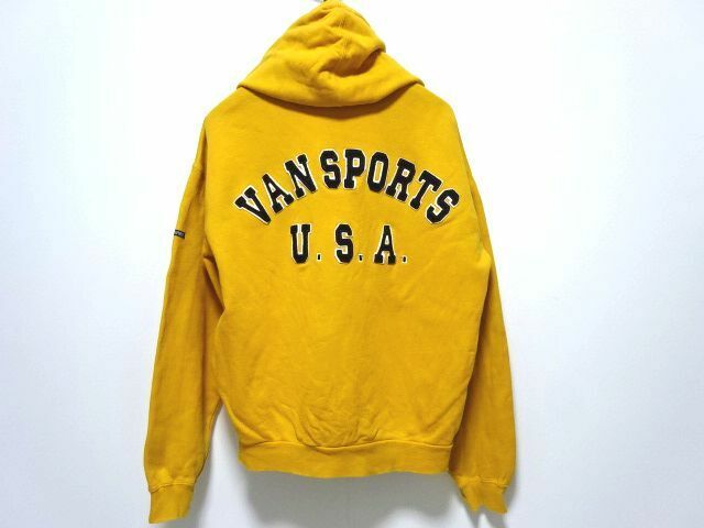 VANSPORTS U.S.A. 90s-00s vintage original HOODED SWEATSHIRT L size / ヴァン スポーツ アーチロゴ スウェット パーカー メンズ