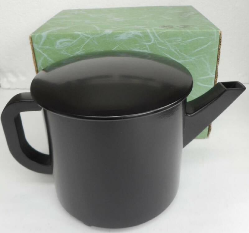 茶道具 懐石道具 樹脂製 黒漆塗 湯桶 1 蕎麦湯にも利用してください