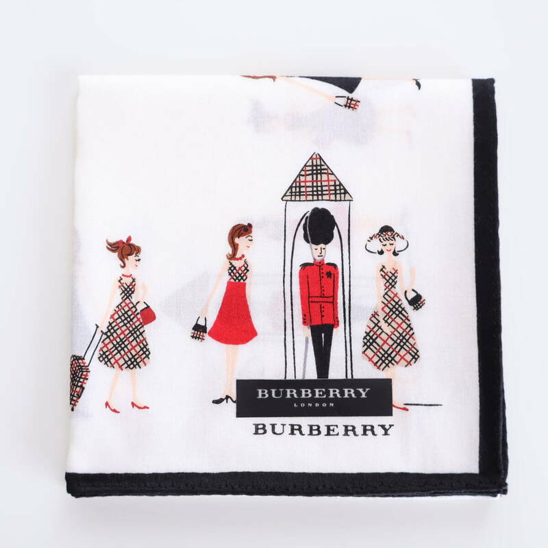 ■未使用　BURBERRY バーバリー　ハンカチ　女の子　兵隊■