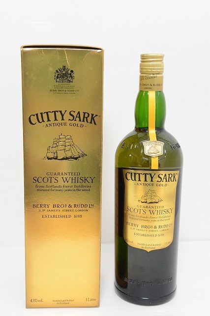 カティサーク エスタブリッシュド1698 激レア　スコッチ　古酒　CUTTY SARK ANTIQUE GOLD ESTABLISHID 1698