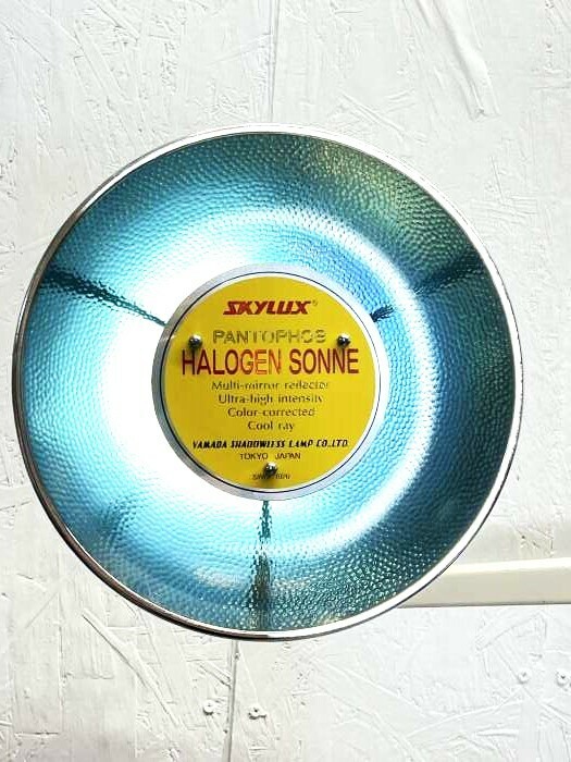 M2681 山田医療照明 スカイルックス　ゾンネ　スタンド 無影灯 SKYLUX PANTOPHOS HALOGEN SONNE 診療/施術 現状品　インテリア　通電確認済