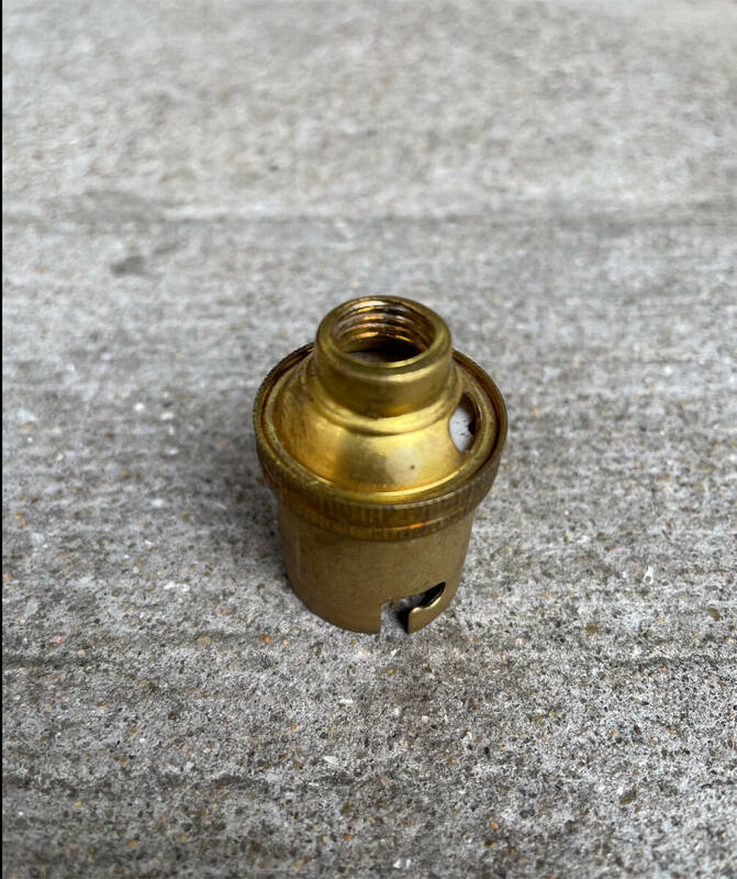3.フランス 1920’s 真鍮 B22D ソケット ペンダント 陶器 ライト ランプ 照明 布コード 天吊り ヴィンテージ アンティーク