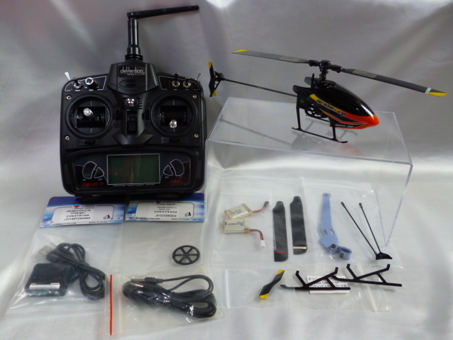 【動作確認済】 Walkera genius cp ヘリコプター 送信機 DEVO7 ワルケラ ジーニアスCP 小型 室内ヘリ GeniusCP マイクロヘリ ラジコン RC