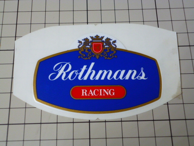 希少 HONDA 純正品 Rothmans RACING ステッカー 当時物 (84×57mm/ NSR50 NSR250 NS250 NS400 VFR400 等に) ホンダ ロスマンズ レーシング