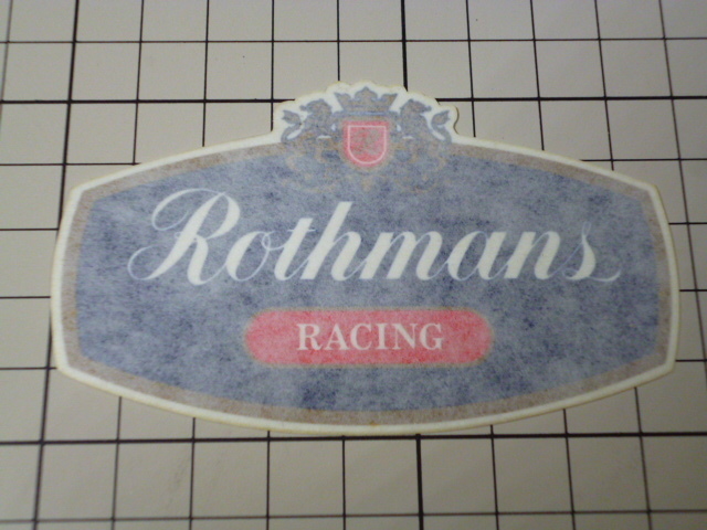 希少 HONDA 純正品 Rothmans RACING ステッカー 当時物 (88×53mm/ NSR50 NSR250 NS250 NS400 VFR400 等に) ホンダ ロスマンズ レーシング